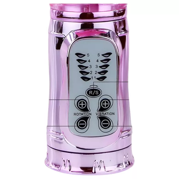 Baile - vibrator met vlinder en clitorisstimulator - roze