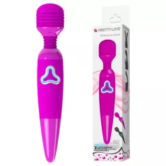Pretty Love Wand - oplaadbare, masserende vibrator (paars)