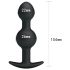 Pretty Love - Anale dildo met interne bal (zwart)