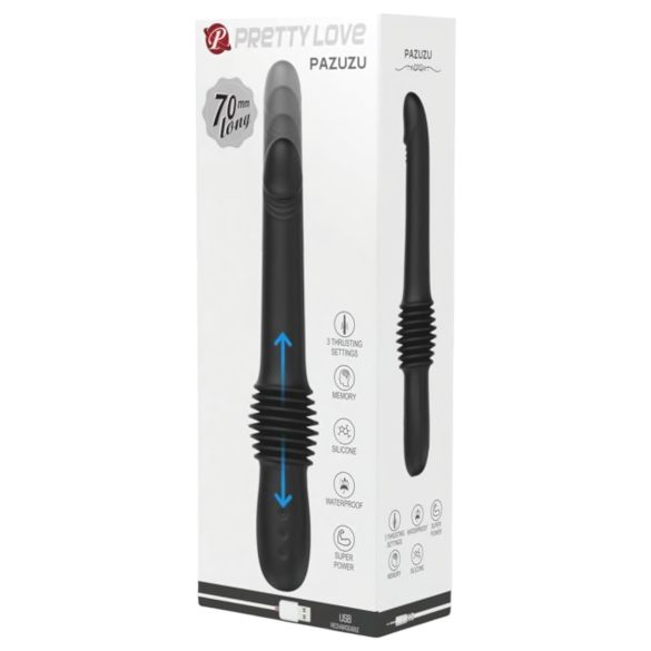 Pretty Love Pazuzu - stimulerende glans vibrator (zwart)