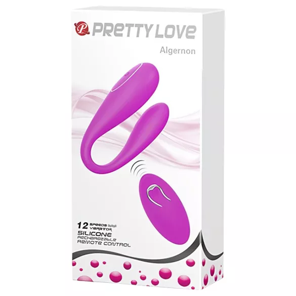 Pretty Love Algernon - oplaadbare afstandsbediening koppelsvibrator - paars