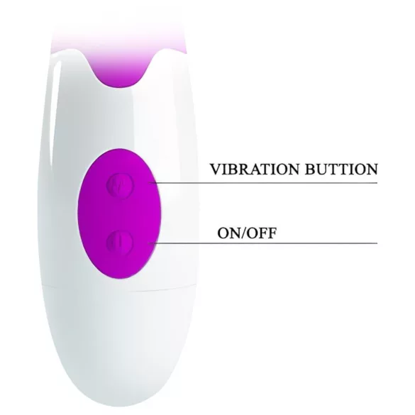 Pretty Love Peter - rabbit vibrator - siliconen - paars