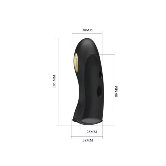Pretty Love Marico - elektrische vinger vibrator - zwart