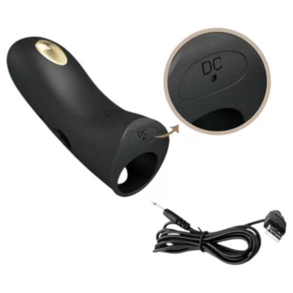 Pretty Love Marico - elektrische vinger vibrator - zwart