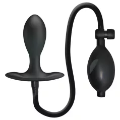 Pretty Love - opblaasbare anaal plug met binnenbal - zwart