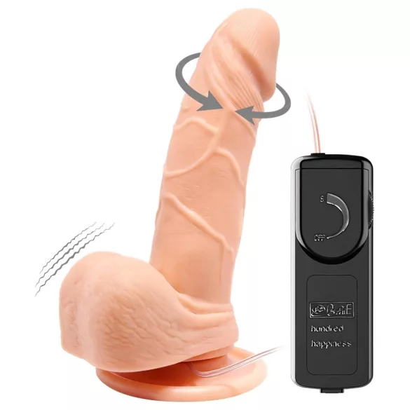 Baile Barbara Mark - realistische roterende vibrator - 15 cm - huidkleur