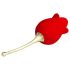 Pretty Love Rose Lover - 2in1 clitorisstimulator met tong (rood)