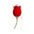 Pretty Love Rose Lover - 2in1 clitorisstimulator met tong (rood)