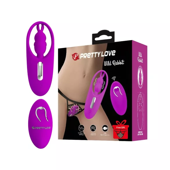 Pretty Love - rabbit vibrator - clitorisstimulator - siliconen - roze