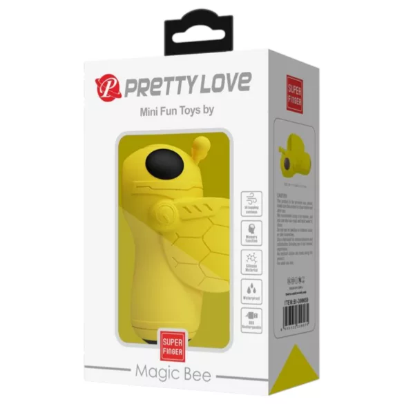 Pretty Love Magic Bee - vinger vibrator voor clitoris stimulatie - silicone geel
