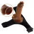 Pretty Love - harnas broekje met dildo - unisex - 17 cm - zwart