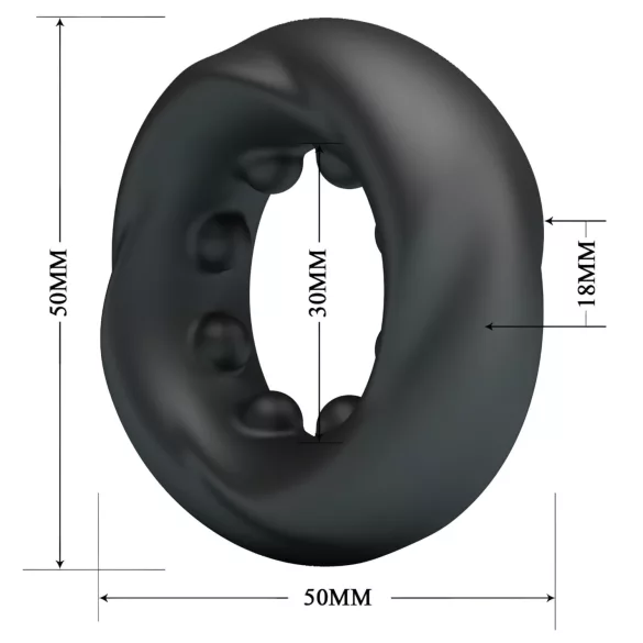 Crazy Bull - penisring - stimulerend - zwart