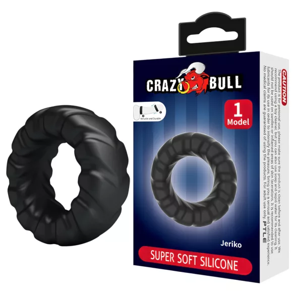 Crazy Bull - penismantel extra sterk - siliconen - zwart