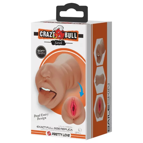 Crazy Bull - mond en vagina masturbator - realistisch - huidkleur
