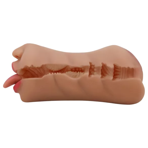 Crazy Bull - mond en vagina masturbator - realistisch - huidkleur