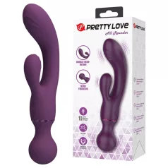   Pretty Love All Rounder - dubbelzijdige G-spot- en clitorisvibrator (paars)