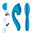 Vibeconnect - waterdichte G-spot & clitoris stimulator (blauw)