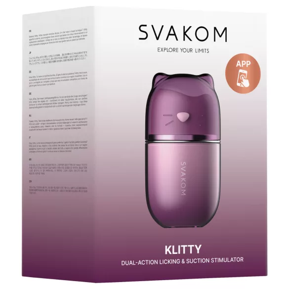 Svakom Klitty - App-gestuurde zuig- en likkende clitoris-stimulator