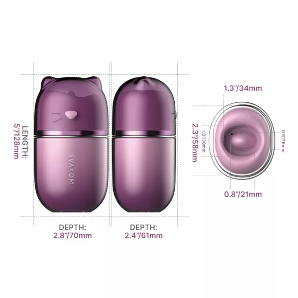 Svakom Klitty - App-gestuurde zuig- en likkende clitoris-stimulator