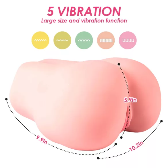 Vibeconnect - App-gestuurde torso-masturbator voor mannen (natuurlijk)