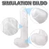 Sex HD Martin - dildo met zuignap en ballen - realistisch - wit