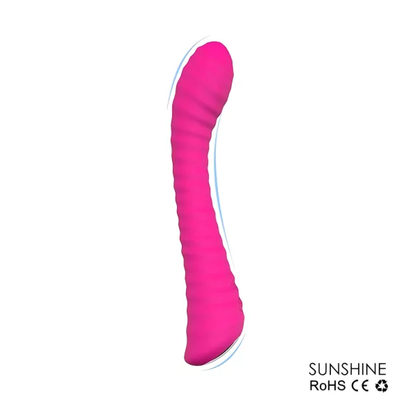 Sex HD Sunshine - G-spot vibrator - oplaadbaar, geribbeld - roze