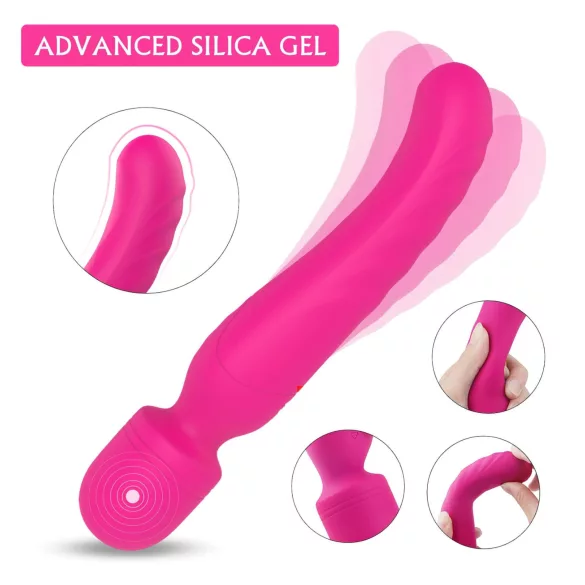 Sex HD Iris - vibrator met verwarming - 2 motoren - siliconen - roze