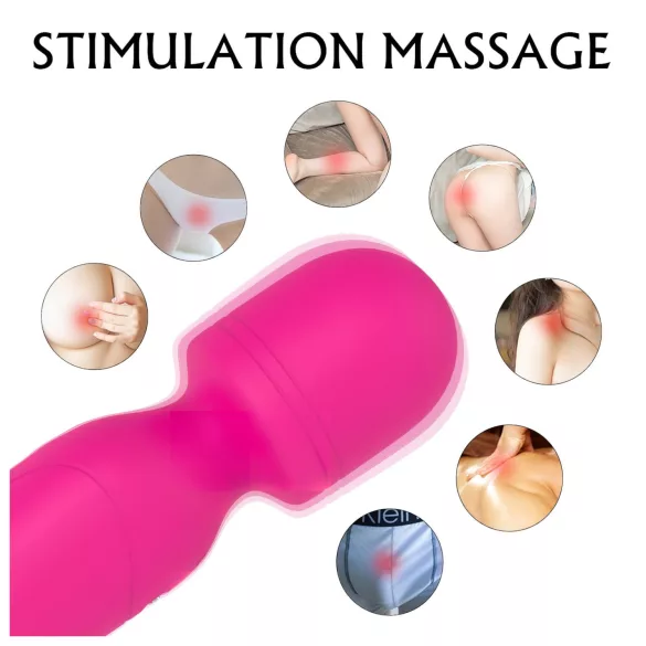 Sex HD Iris - vibrator met verwarming - 2 motoren - siliconen - roze