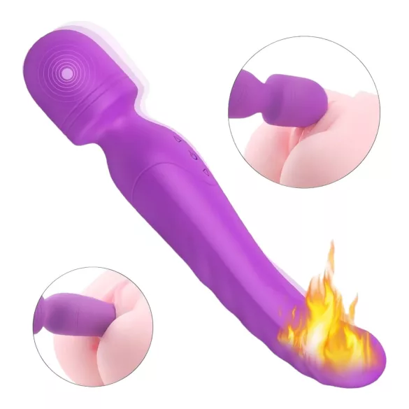 Sex HD Iris - Vibrator met 2 motoren - Verwarmend - Paars