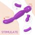 Sex HD Iris - Verwarmende vibrator met 2 motoren (paars)