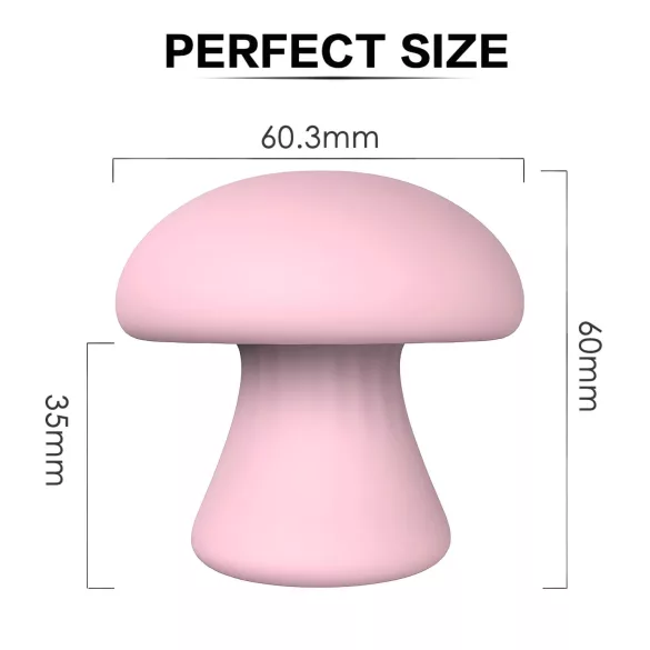 Magic Mushroom - oplaadbaar gezichtsmassager (roze)