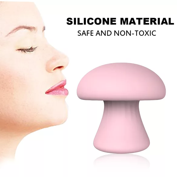 Magic Mushroom - oplaadbaar gezichtsmassager (roze)