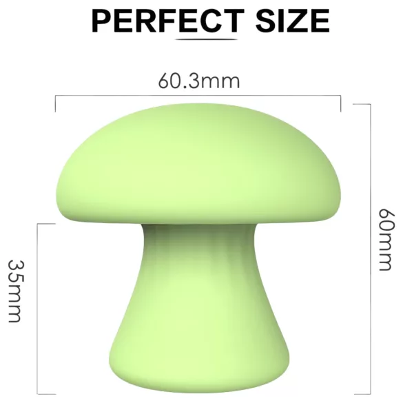 Magic Mushroom - oplaadbare gezichtsvibrator (groen)