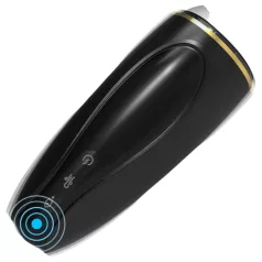   Sex HD Hawk - masturbator met trilling en zuigfunctie - oplaadbaar - zwart/wit