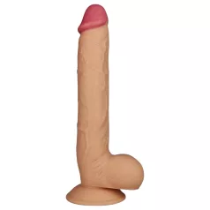   Lovetoy King-Sized - dildo met zuignap - realistisch - 25cm - huidkleur