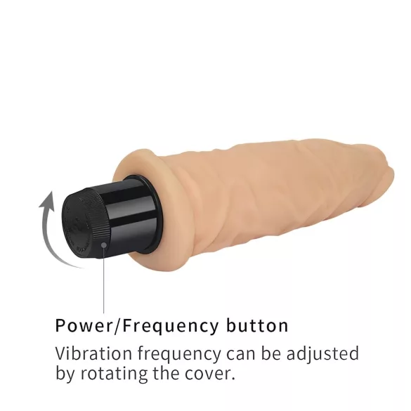 Lovetoy Real Feel - realistische vibrator - 19cm - huidskleur
