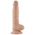 Lovetoy Real Extreme - 21cm zuignap dildo (natuurlijk)