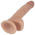 Lovetoy Real Extreme - 21cm zuignap dildo (natuurlijk)
