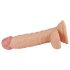Lovetoy Real Extreme - Zuignap G-spot dildo met testikels - 19cm (natuurlijk)