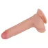 Lovetoy Nature Cock - realistische dildo - dubbel laag - 18cm - huidkleur