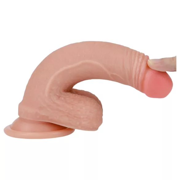 Lovetoy Nature Cock - realistische dildo - dubbel laag - 18cm - huidkleur