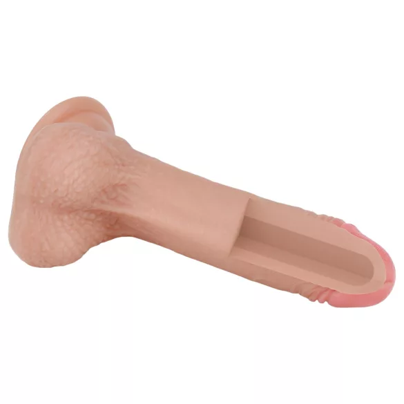 Lovetoy Nature Cock - realistische dildo - dubbel laag - 18cm - huidkleur