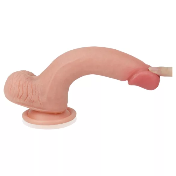 Lovetoy Nature Cock - realistische dildo - dubbel gelaagd - 20cm - huidkleur