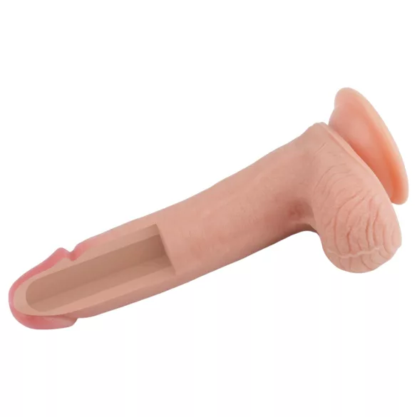 Lovetoy Nature Cock - realistische dildo - dubbel gelaagd - 20cm - huidkleur