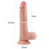 Lovetoy Nature Cock - levensechte dubbele laag dildo - 20 cm (natuurlijk)