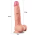 Lovetoy Nature Cock - realistische dildo - dubbel laags - 25cm - huidskleur
