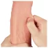 Lovetoy Nature Cock - realistische dildo - dubbel gelaagd - 28cm - huidkleur