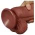 Lovetoy - realistische dildo - dubbel laags - 26cm - huidskleur