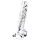 Lovetoy Flawless Clear - dildo met zuignap - 19 cm (transparant)