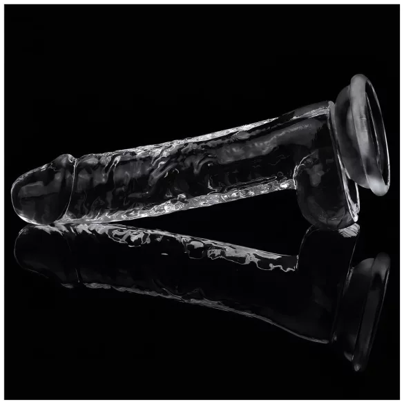 Lovetoy Flawless Clear - dildo met zuignap - 19 cm (transparant)